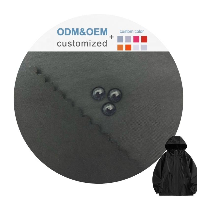 Delantex Waterproof and Windproof Jacket Fabric Lightweight 94% Nylon 6% Spandex Material 90gsm Weight