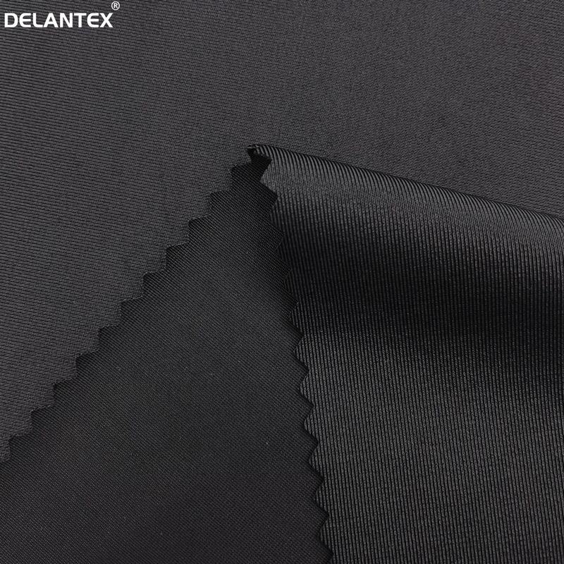 Hot Sale Black 86% Recycle Polyester 14%spandex Jersey Wholesale Fabric Suppliers Free Sample