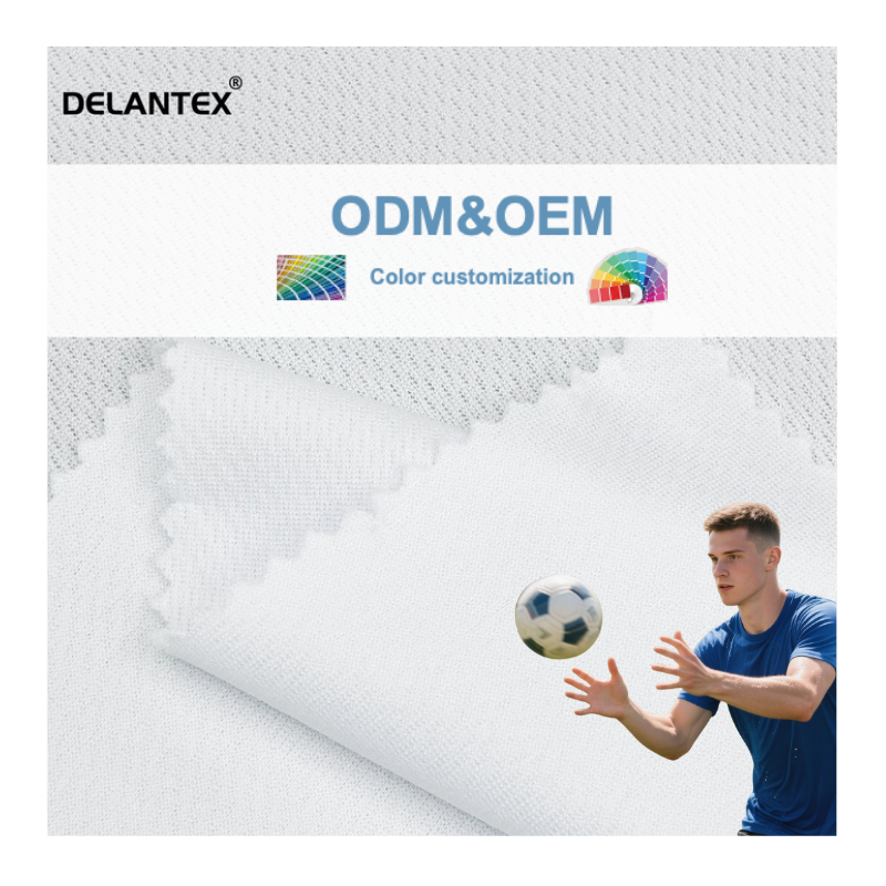 Delantex Polyester Bird Eyeair Mesh Fabric T Shirt Customizable Fabrics