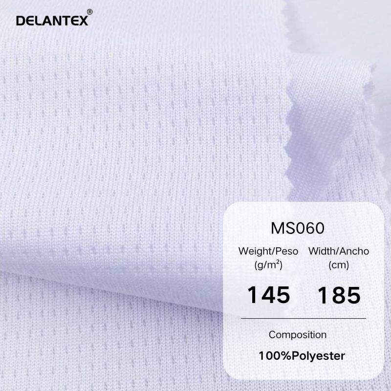 Delantex Wicking Polyester Mesh Fabric for Sublimation Printing Sports Fabric to Sublimate Sportswear and Soccer Jersey Fabric