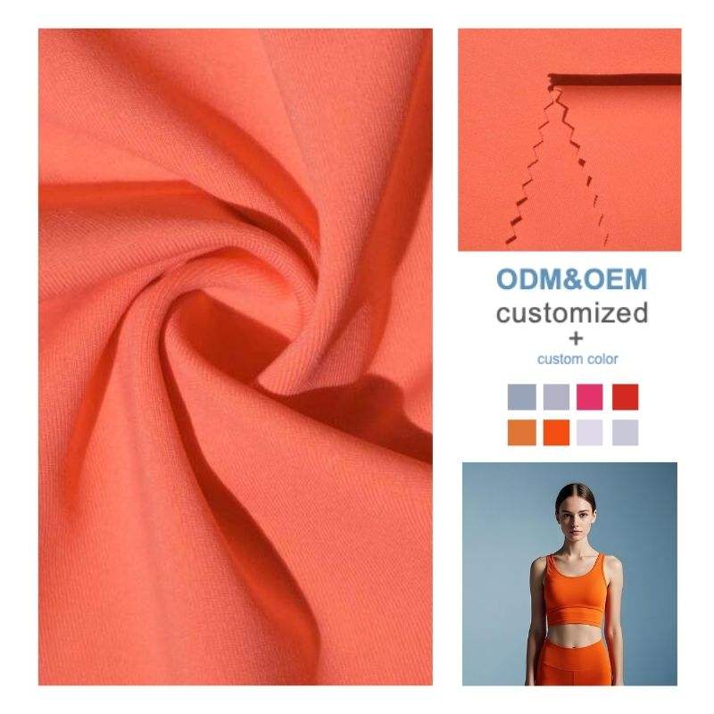 Delantex New Arrival Quick-Dry Breathable 4-Way Stretch Fabric Athletic Yoga Fabric Dyed Polyester Jersey Fabric for Sportswear