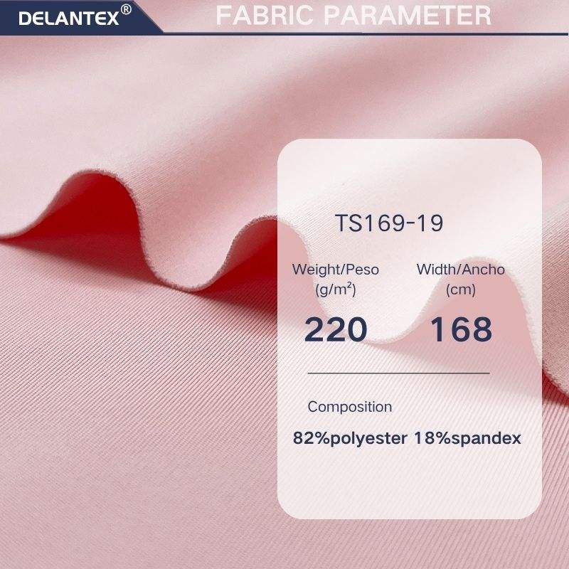 Delantex Sportswear Jersey Knit 220gsm 168cm 82Poly 18Span Moisture-Wicking Gym & Running Fabric Free Sample