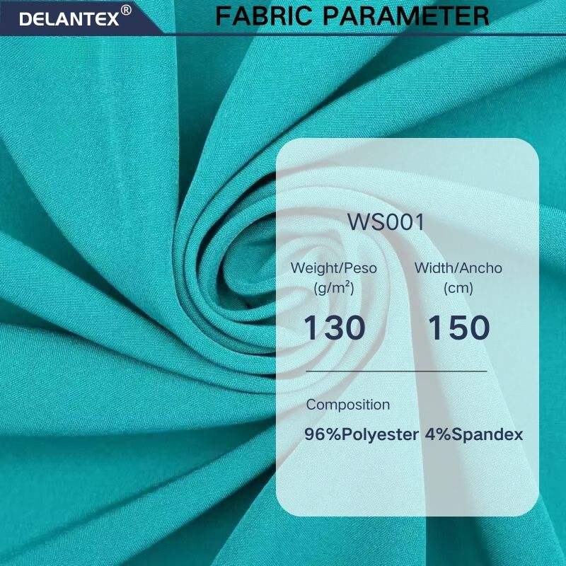 Delantex Polyester Spandex Fabric for Hospital Uniform Scrubs Fabric Medical Hospital Water Repellent Fabric Free Sample