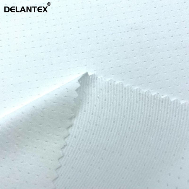 Delantex Sublimation Fabric Butterfly Mesh Polyester Spandex Fabric for Sportswear Customer Free Sample