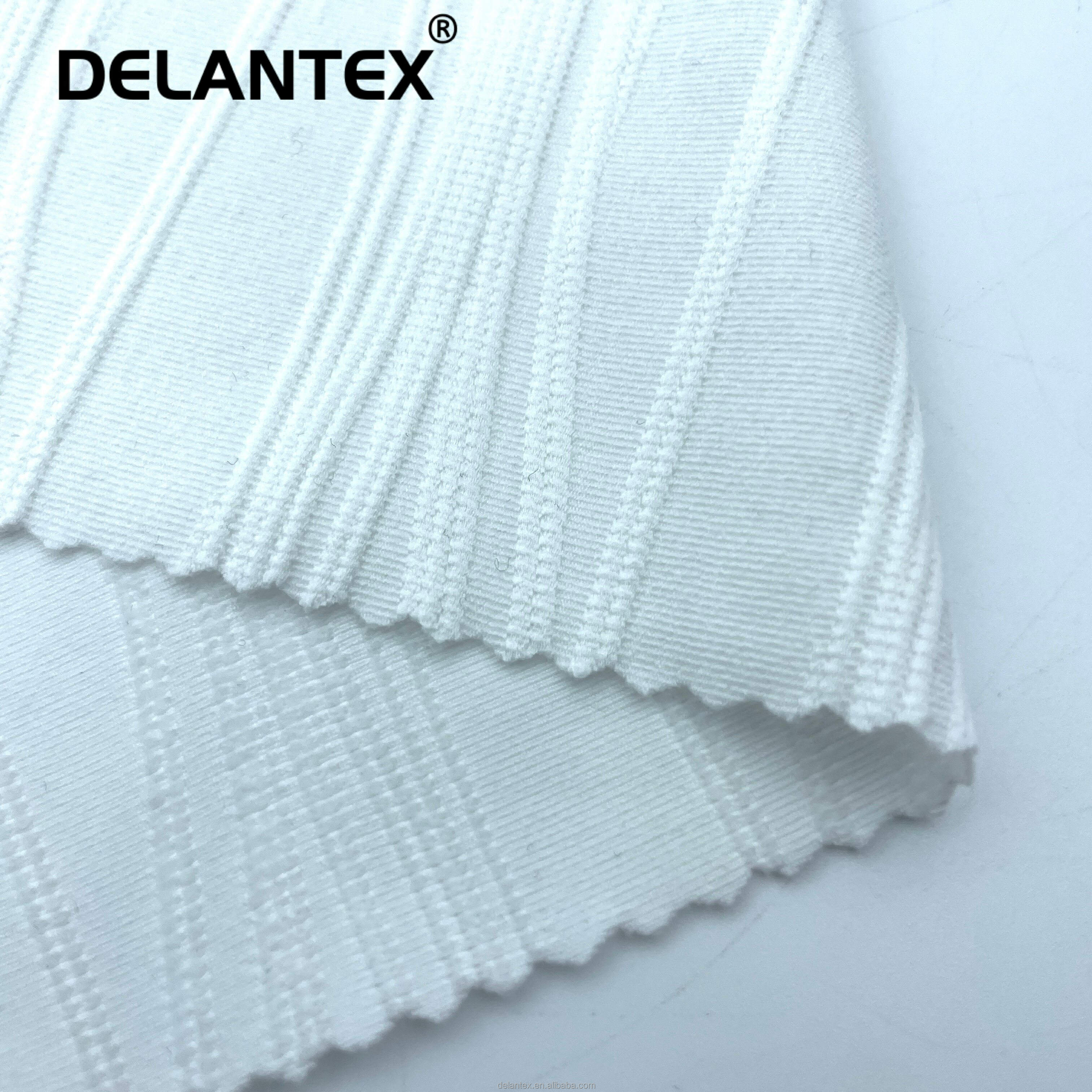 Delantex Knitting Jacquard Dry Fit Polyester Spandex Sport Jersey Knit Plain Dyed DTY Holey Jacquard for Sportswear Free Sample