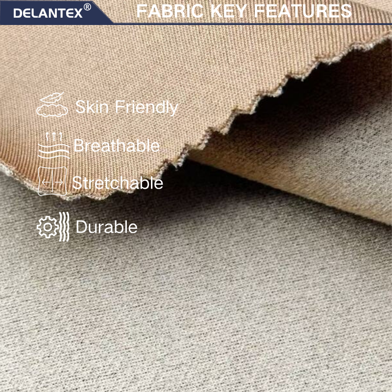 Delantex a Fabric Suitable for Various Scenarios, Student School Uniforms, Various Jackets, 160cm, 190gsm Suede scuba Fabric