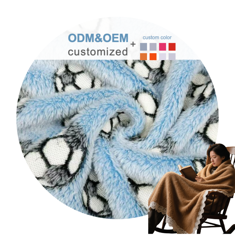 Delantex Printed Flannel Fabric Sold by Chinese Manufacturers, 100% Polyester Fabric Can Be Used for Making Outerwear