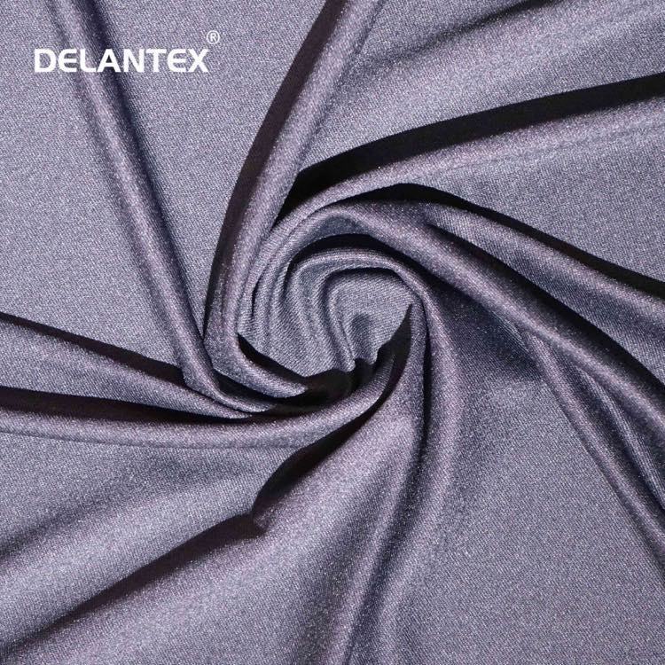 Delantex China Breathable Polyester-Spandex-Jersey Fabric for Garment/Yoga/Sportswear 4-Way-Stretch Knitted Fabric Free Sample