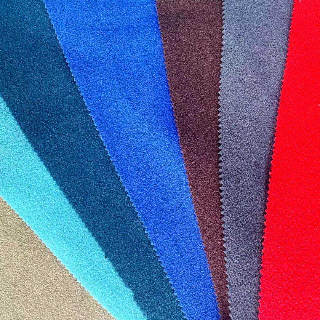 Delantex Top Quality 100%Polyester Polar Fleece Fabric Two Side Brushed Single Side Anti-Pilling Polar Fleece Fabric Free Sample