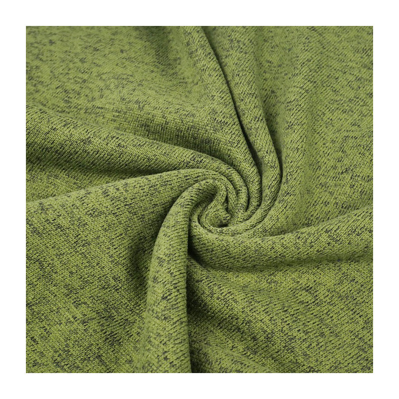 Delantex Color Can Be Customized Color Cationic Sweatshirt Fleece One Side Brush 100% Polyester Hacci Fabric Free Sample