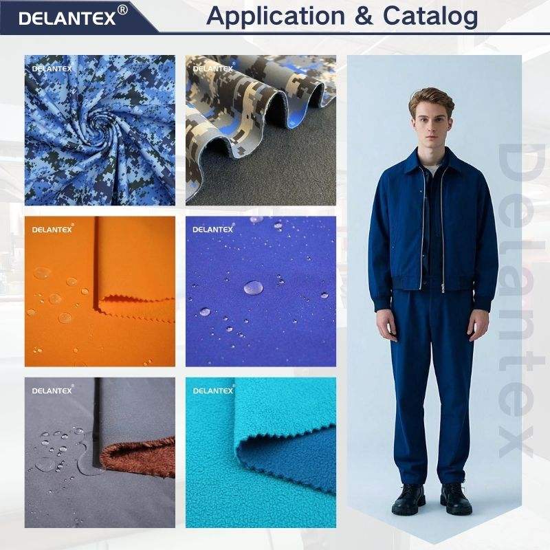 Delantex 100D Waterproof Breathable Softshell Fleece Fabric for Women's Windbreaker Polar Sublimation Anti-Static Garment Girls