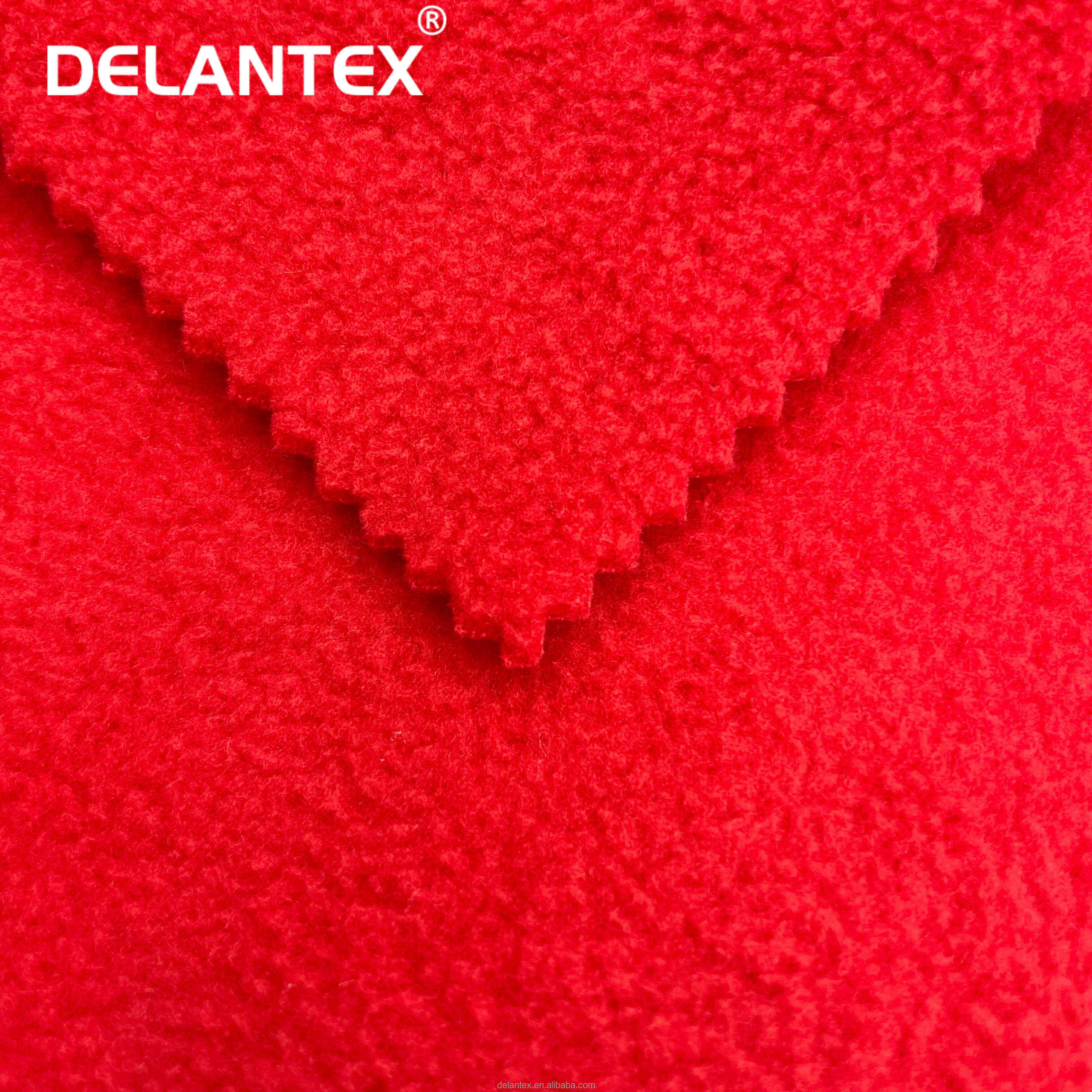 Delantex 150D/144f Moisture Wicking Anti Pill Polar Fleece Fabric Super Soft for Garment Free Sample