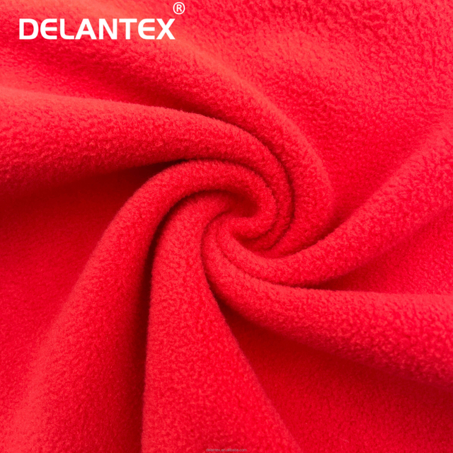 Delantex 150D/144f Moisture Wicking Anti Pill Polar Fleece Fabric Super Soft for Garment Free Sample
