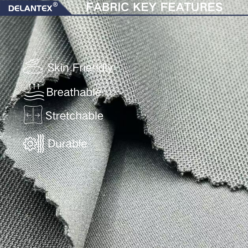 Delantex 160CM 330GSM Door Width and Weight High Quality 4-sided Elastic scuba for School Uniforms and Sports Apparel