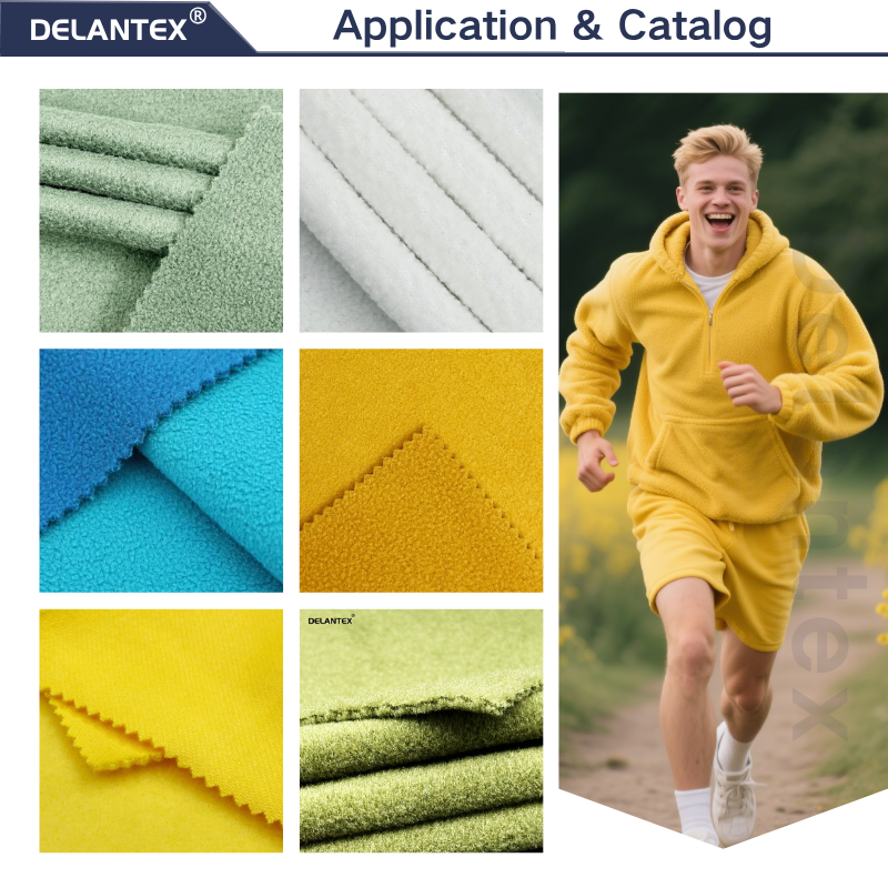 Delantex Polar Fleece Material for Sale Wholesale of the Best Fleece Fabric, Comfortable Sportswear, School Uniform Material