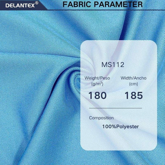 Delantex Hot Sale New Design Blue Dri Fit 100% Polyester Bird Eye Mesh Fabric for Sportswear