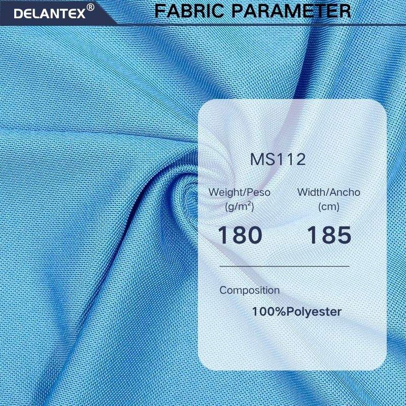 Delantex Hot Sale New Design Blue Dri Fit 100% Polyester Bird Eye Mesh Fabric for Sportswear