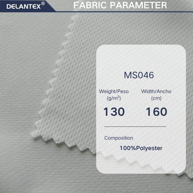 Delantex 75D Bird Eye Mesh Knit Fabric for Outdoor Sports 100% Polyester for Garments for Girls