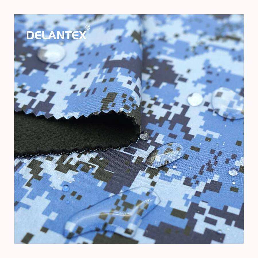 Soft Shell Fabric Waterproof Softshell Jacket Fabric for Outdoor Jacket 3 Layer Breathable Waterproof Laminated Fleece Fabric