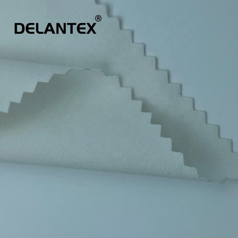 Delantex 96% Polyester 4%Spandex White Bleached Pfd 4 Way Stretch Fabric for Sublimation