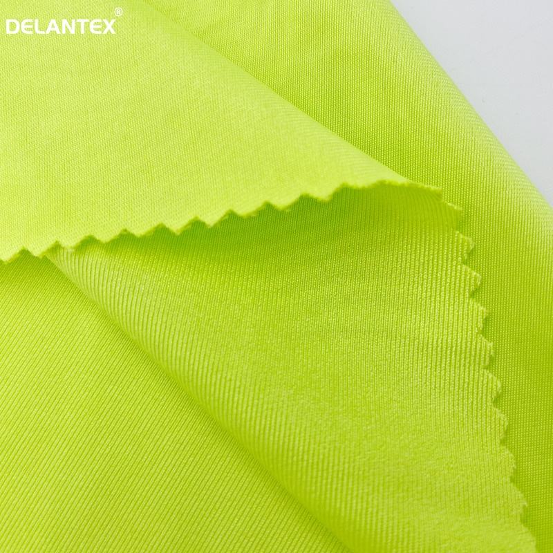 Delantex Fluorescent Green Dry Fit Semi-gloss Stretch Fabric for Beautiful Swimsuit