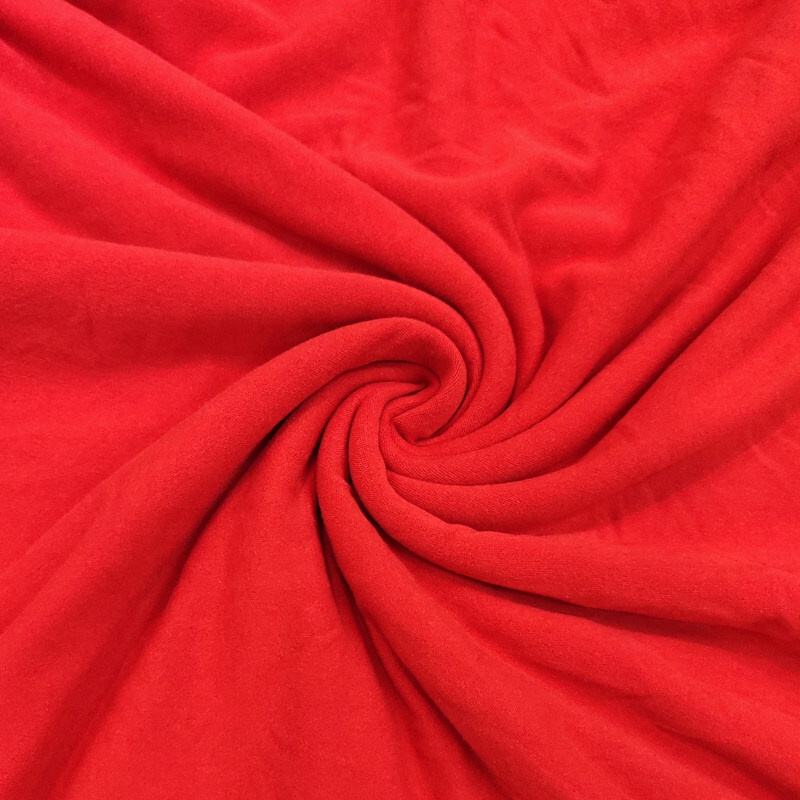 Delantex Polyester Elastane Brushed Faced Stretch Single Jersey Knit Milk Silk Fiber Fabric