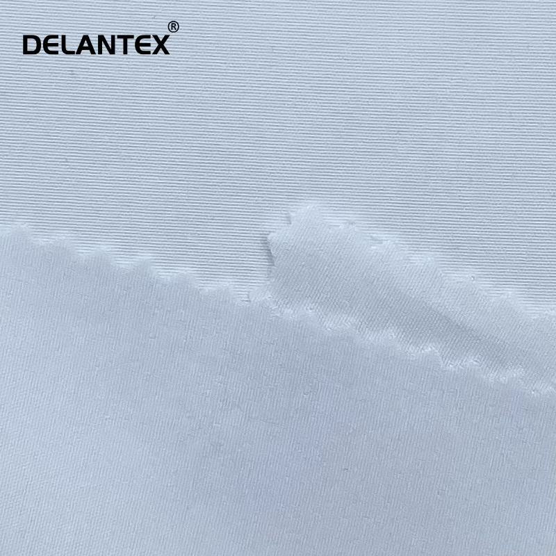 Delantex 95% Polyester 5%Spandex Bleached 100D Four-way Stretch White Fabric for Sublimation