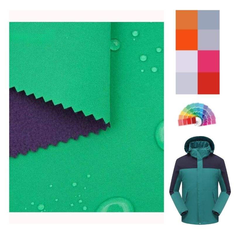 Delantex Wholesale Polyester Fabric Softshell Laminated Micro Polar Fleece Three Layer Membrane Fabric