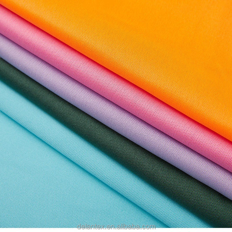 Summer Soccer Shirts Clothing Quick Dry Polyester Interlock Jersey Fabric