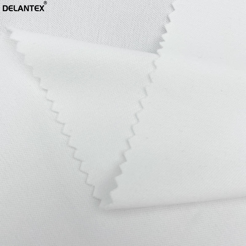Delantex Interlock Jersey Fabric Sublimation Blank 100% Polyester White Color for T-shirt