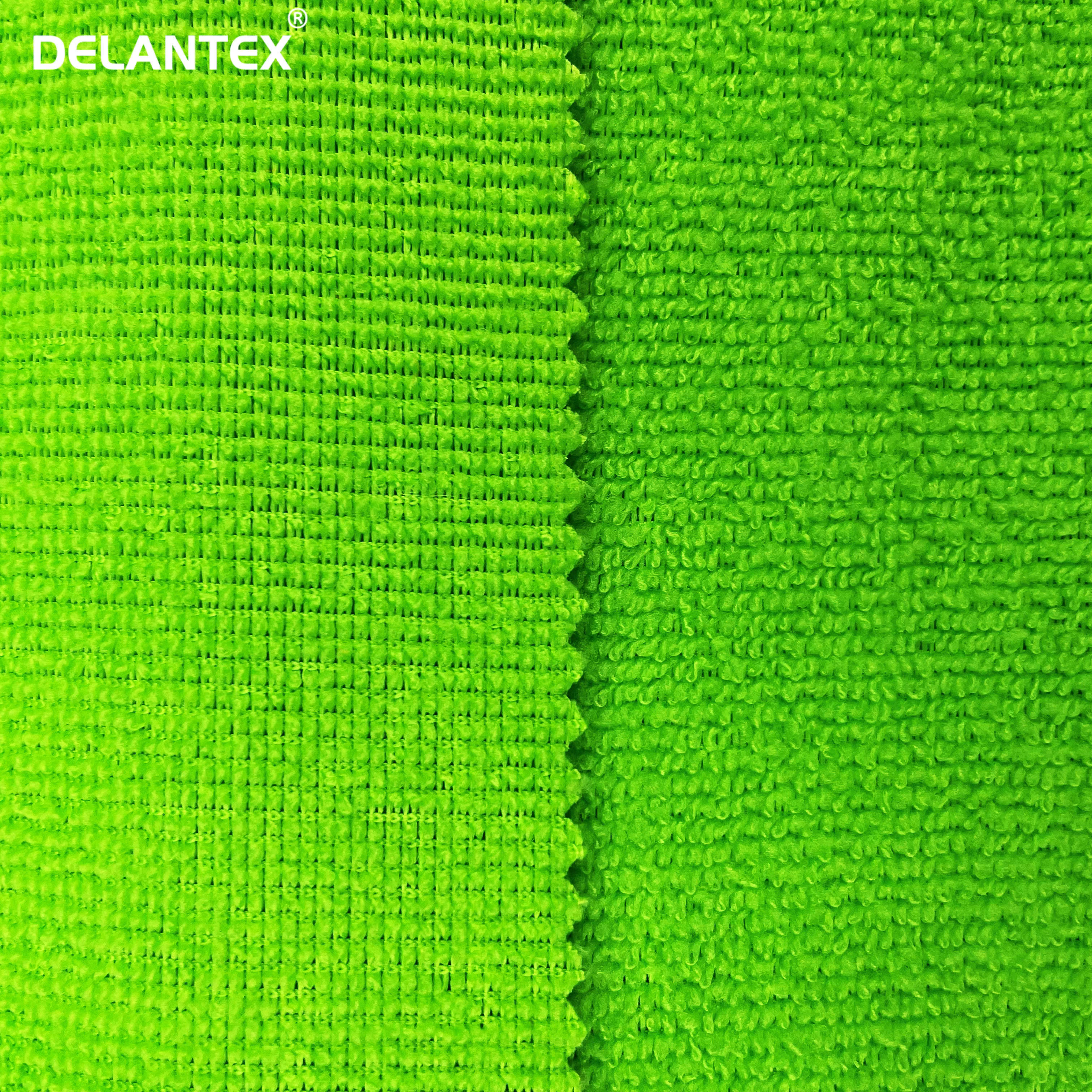 Delantex Wholesale Customized 100%polyester Terry Towelling Fabric Sweater Soft Terry Towel Fabric for Towel
