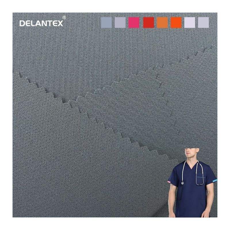 Delantex Customized 95%Polyester 5%Spandex Double Layer 4-Way Stretch for Uniform