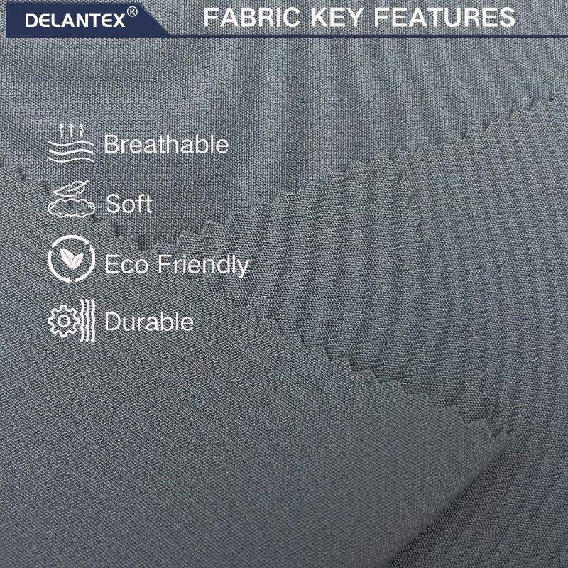 Delantex Customized 95%Polyester 5%Spandex Double Layer 4-Way Stretch for Uniform