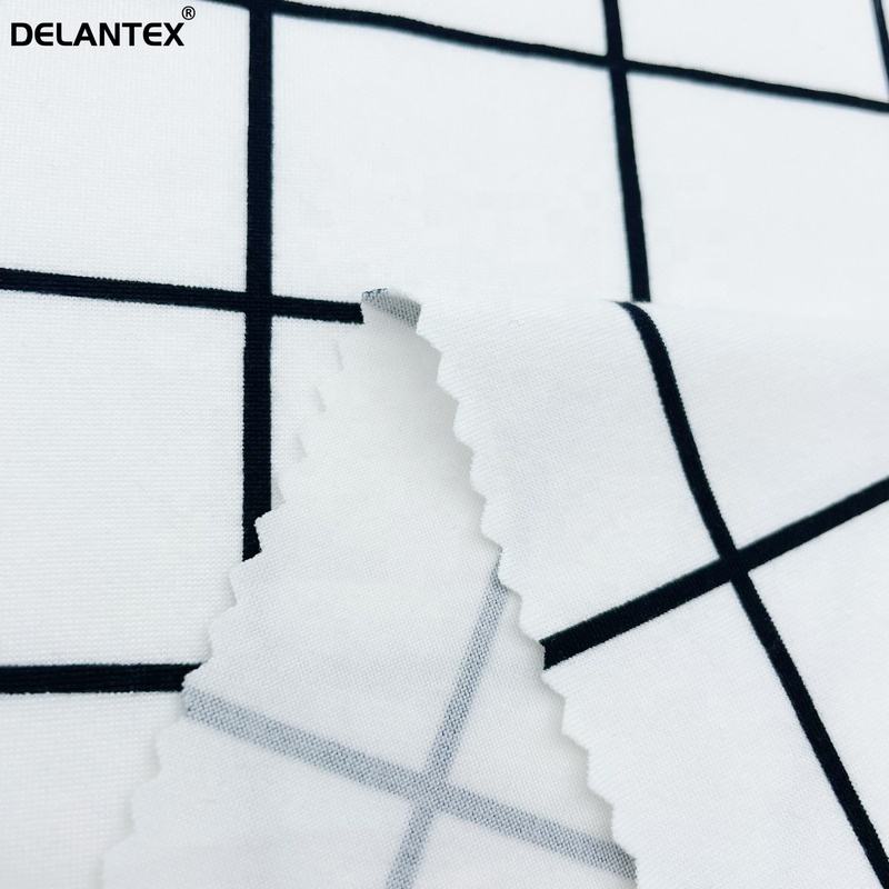 Customized Designed 95polyester 5spandex Dty Brushed Jersey Fabric for Cloth Printing