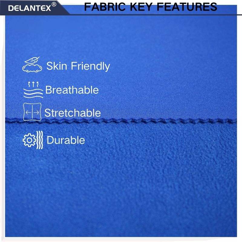Delantex 210T 100D Outdoor Waterproof Ski Suit Bonded TPU Laminated Tela Polar Fleece 4 Way Stretch Fabric