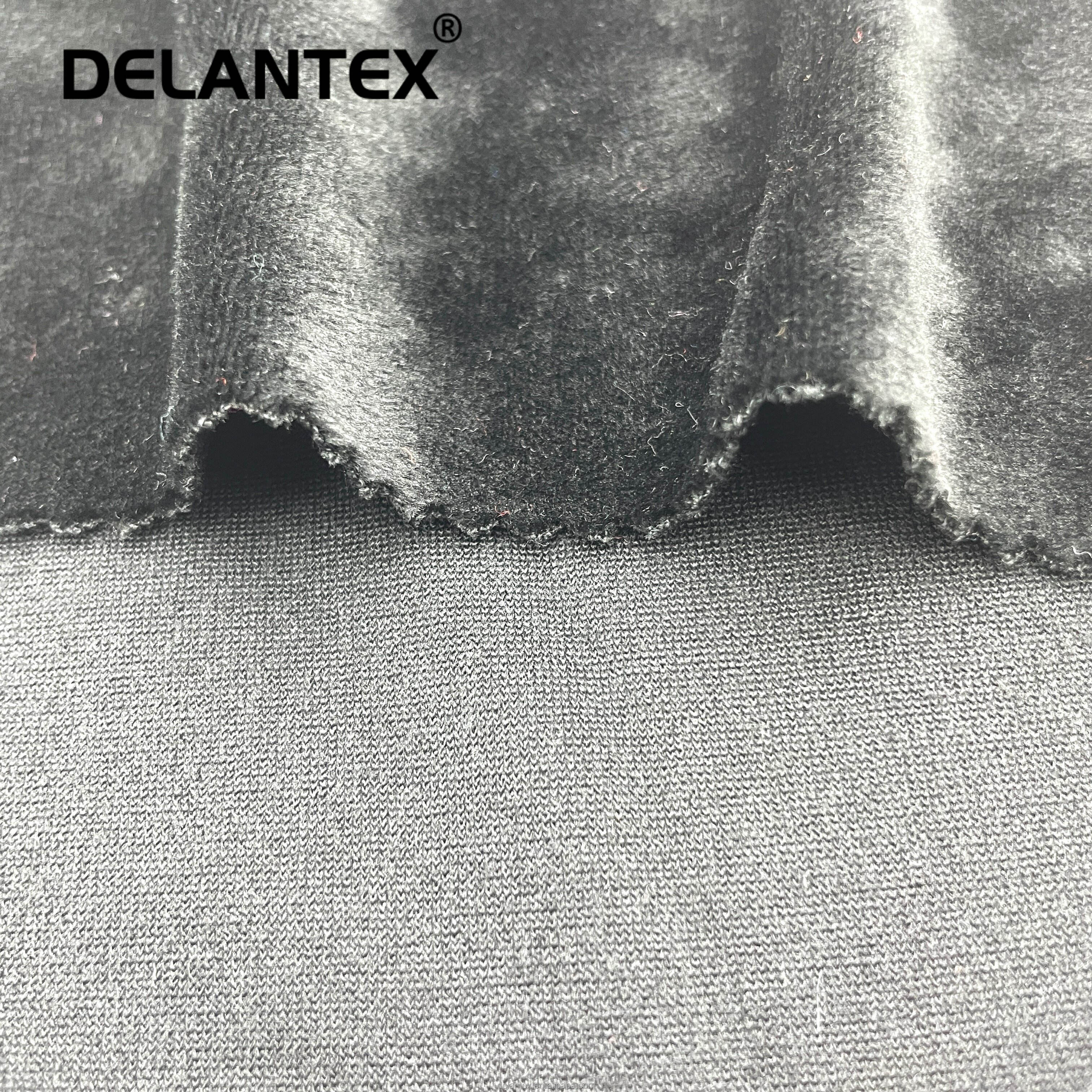 Delantex Anti-static Polyester Super Soft Velvet Polar Fleece Fabric for Sofa