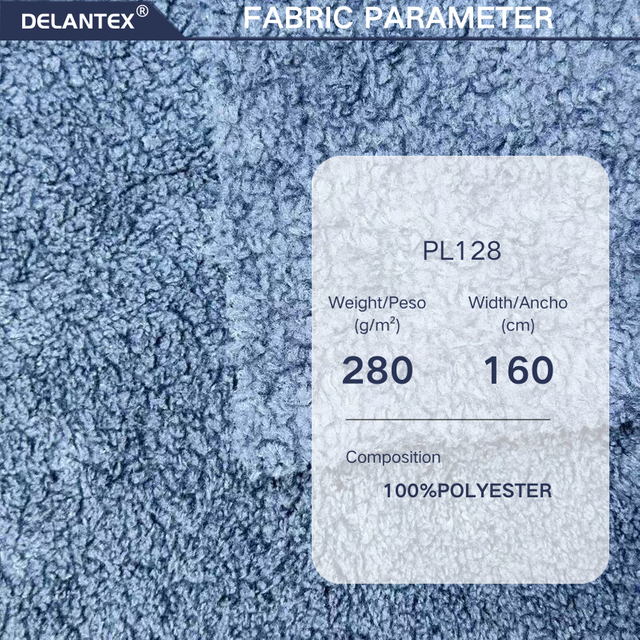 Delantex 160cm 280gsm 100%polyester Sherpa Fleece Fabric for Winter Warm Jacket