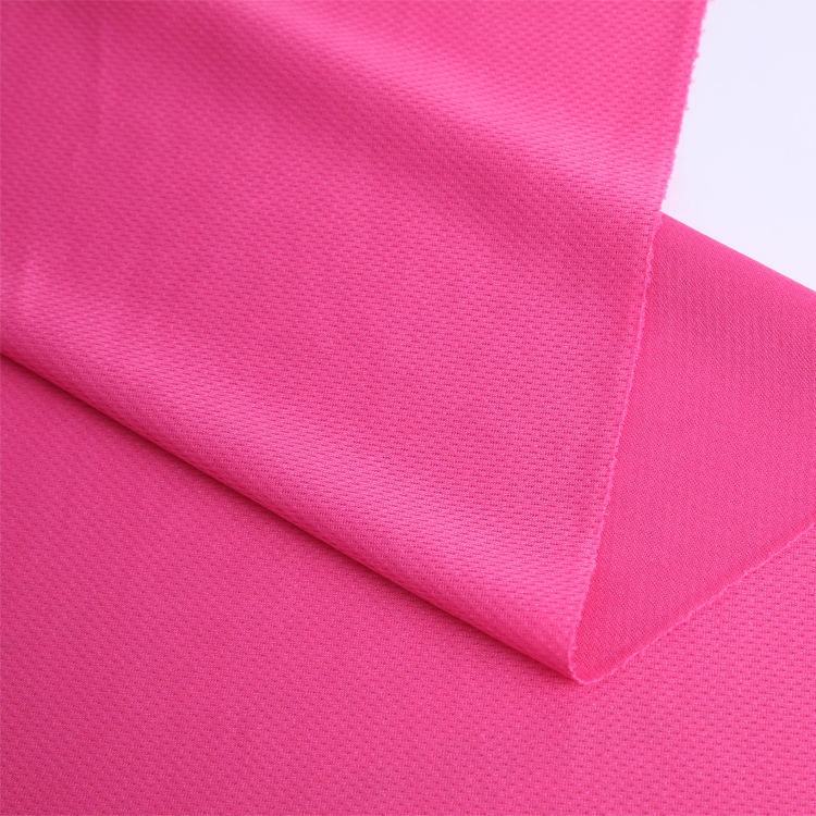 Delantex 100%Polyester Knit Breathable Wicking Bird Eye Mesh Jersey for Sportswear Garment Fabric