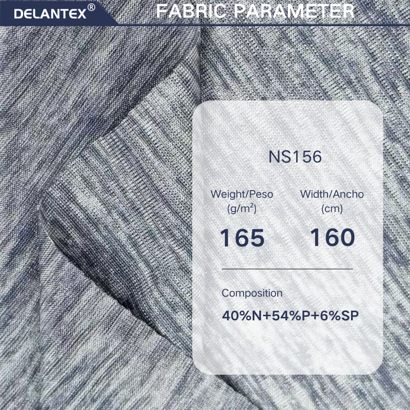 Delantex 40%Nylon 6%Spandex 54%polyester Weft Knit Elastane Fabric for Swimwear