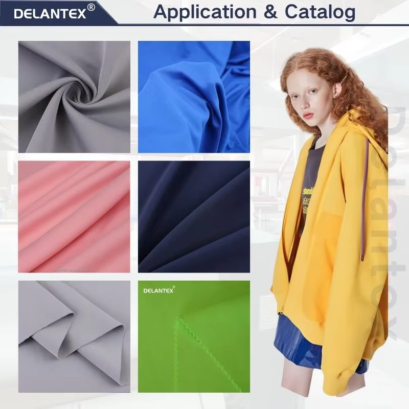 Delantex Polyester scuba Suede Fabric Stock Lot Fabric