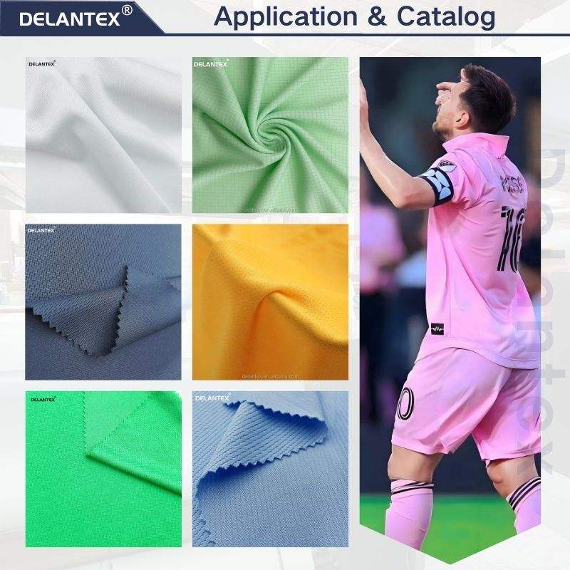 Delantex Special Bird Eye Dry Fit Wicking Cooling Sportswear Free Sample 120hsm Lightweight and Burden Free