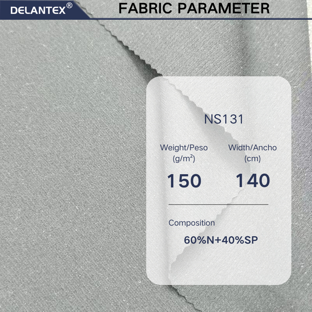 Delantex Nylon Spandex Fabric 4 Way Stretch 140cm 150gsm