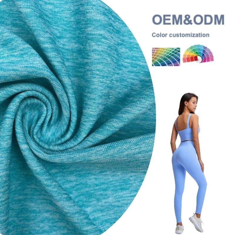 Delantex Customized Soft Hand Feel 94% Polyester 6% Spandex Elastane Cationic Fabric Activewear Plain Dyed High Stretch Fabric