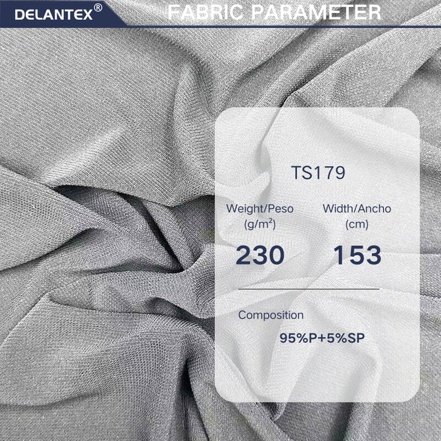 Delantex 153cm 230gam Yoga Clothing Fabric Anti Static and Anti Shrinkage Material