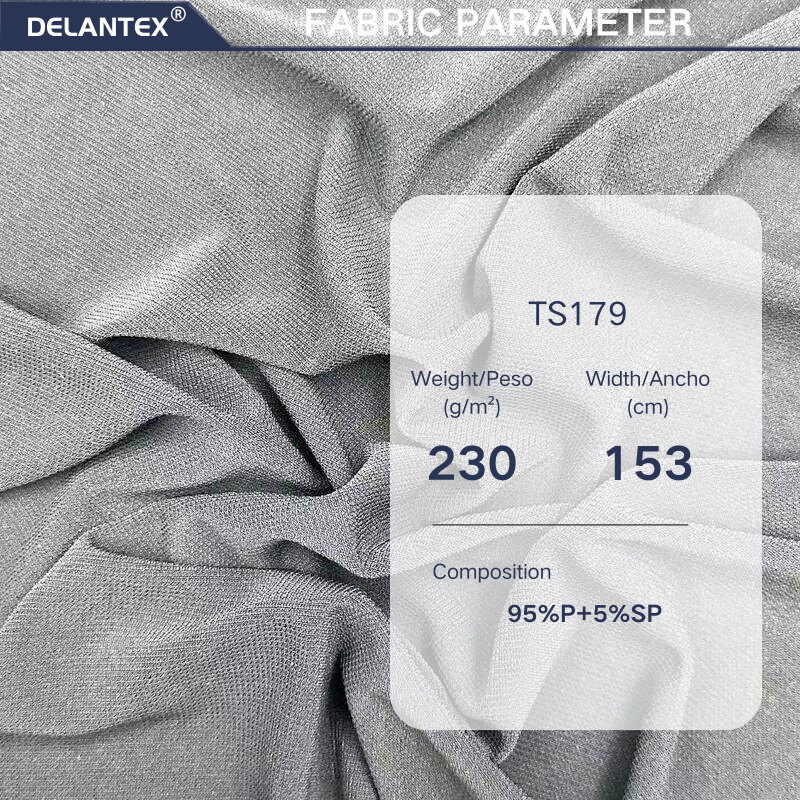 Delantex 153cm 230gam Yoga Clothing Fabric Anti Static and Anti Shrinkage Material
