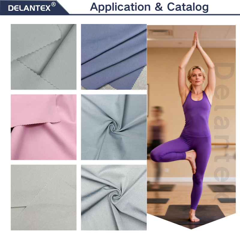 Delantex 160cm 100gsm High Elasticity Yoga Clothing Fabric Chinese Professional Manufacturers