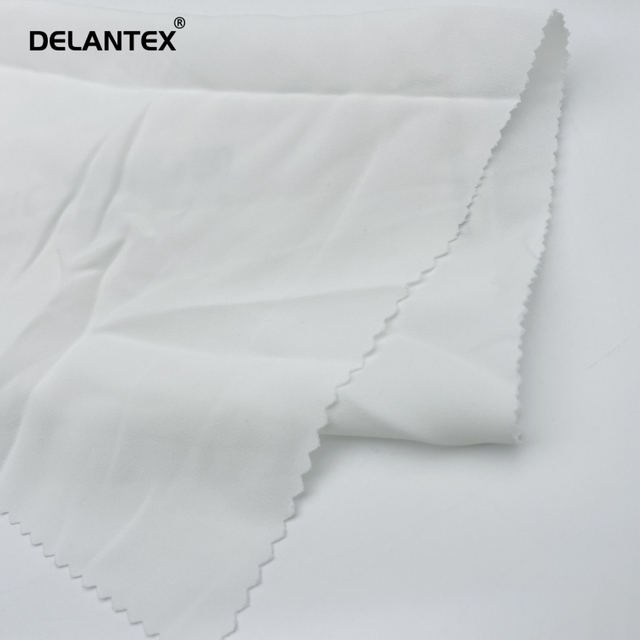Delantex Wholesale Satin Crepe Chiffon Fabric Chiffon Silk Fabrics for Blouses