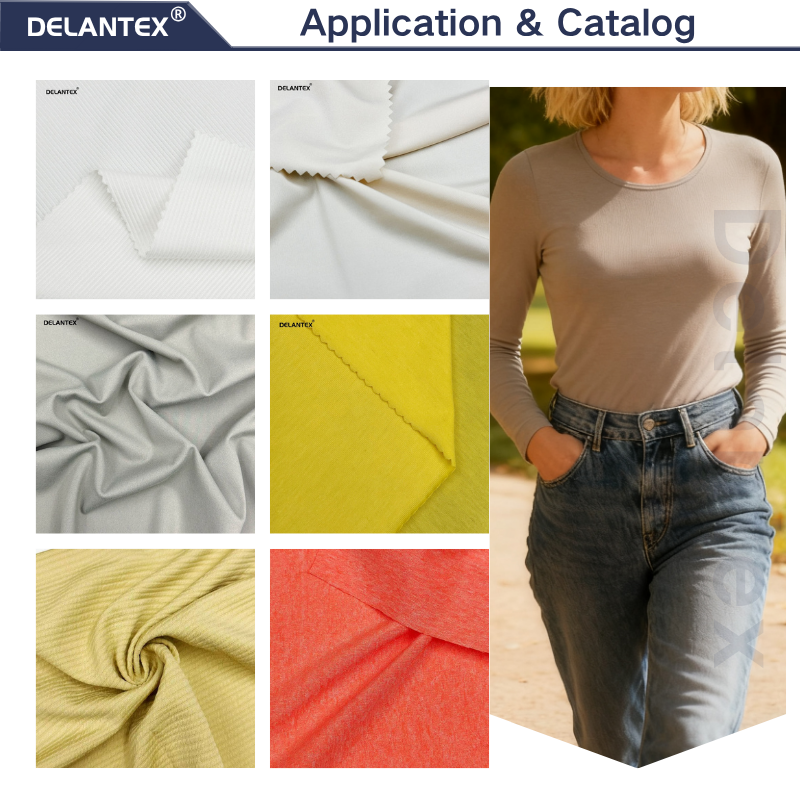 Delantex Factory Outlet Navy Blue Color Double Sided Brush Soft and Skin-friendly Garment Fabric