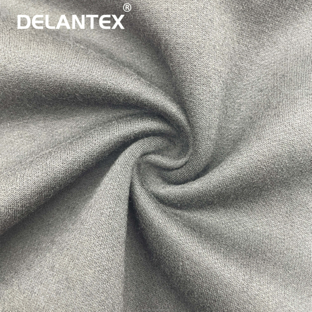 Delantex 30S Spun Polyester 1 Side Brushed Hoodie Fabric Felpa Spun Poly Fleece Fabric