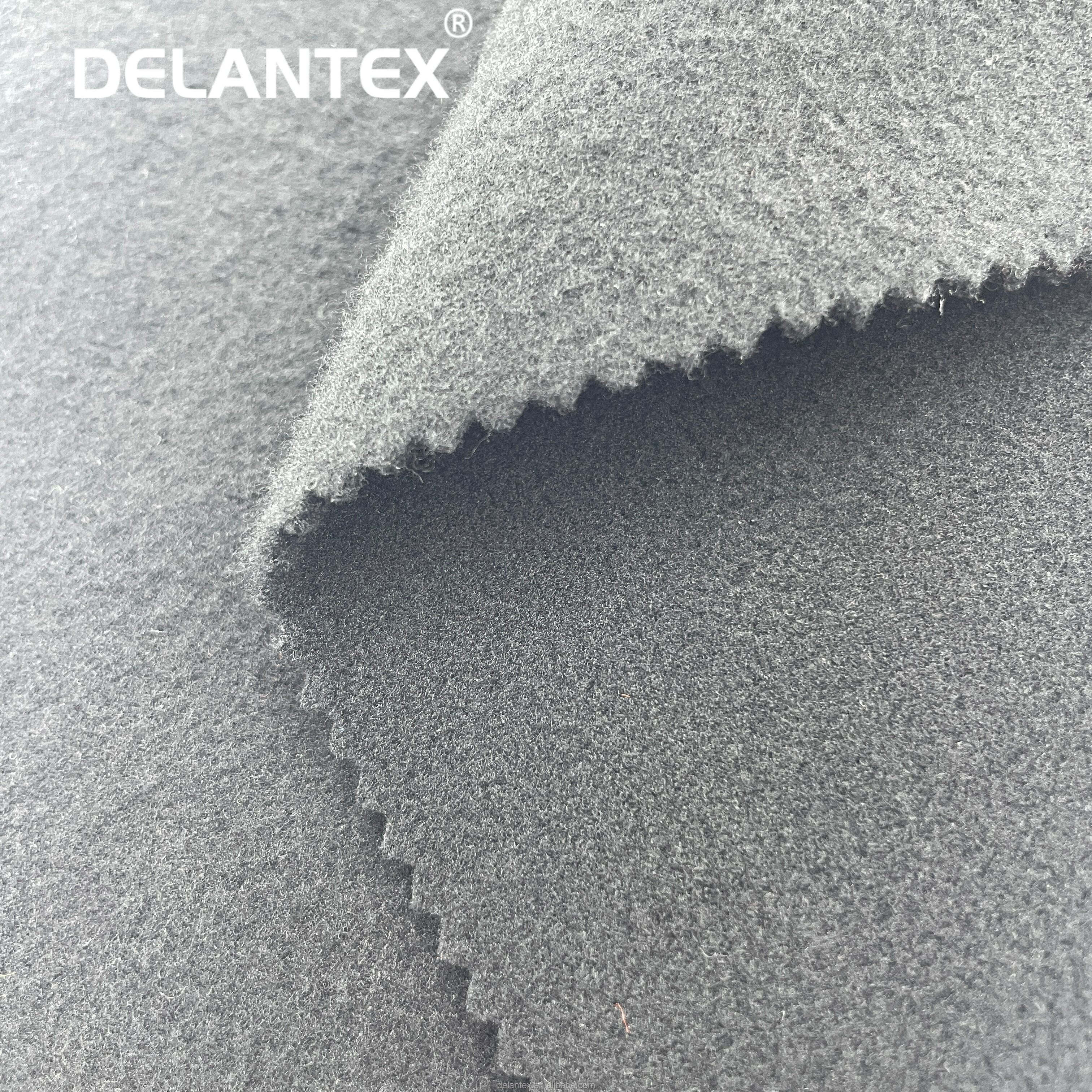 Delantex Solid Colors DTY Double Side Brushed One Sided Fleece 100% Polyester Fabric